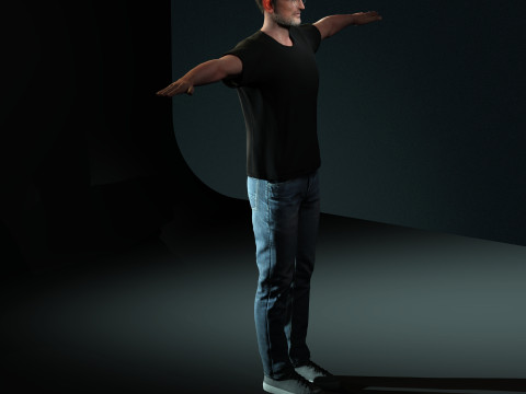 Steve Jobs Character Model 3D