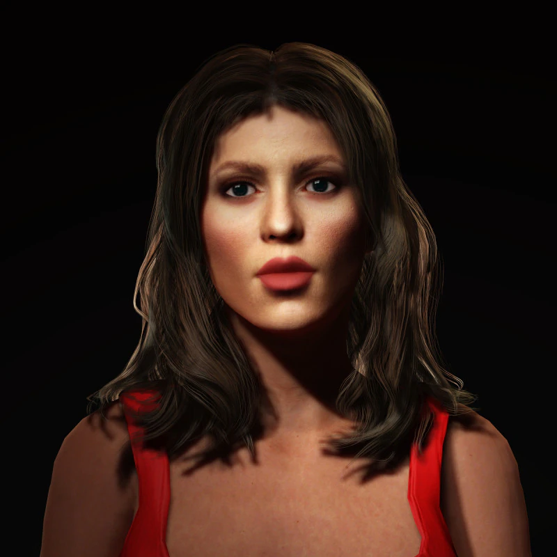 Shakira Character 3D Model .c4d .max .obj .3ds .fbx .stl .blend 