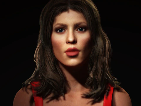 शकीरा चरित्र 3D मॉडल