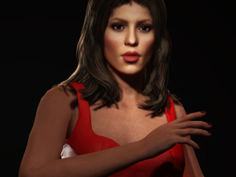 Shakira Character Modelo 3D