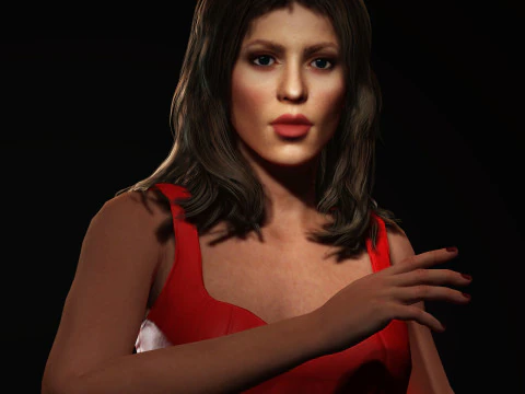Shakira Character 3D Model
