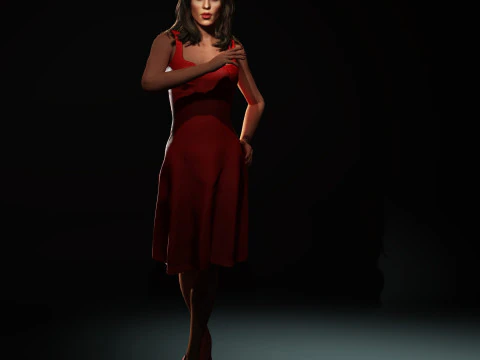 Shakira Character 3D Model