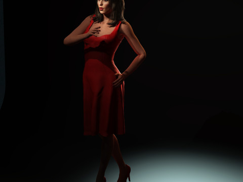 Shakira Character Modelo 3D