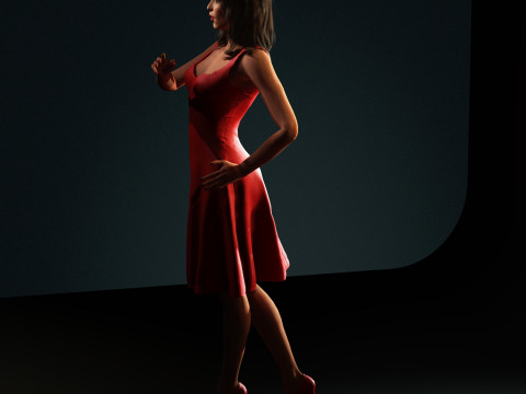 Shakira Character Modelo 3D