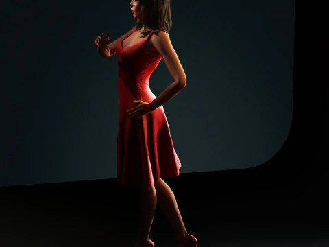 Shakira Character 3D Model