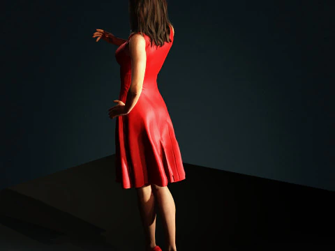 Shakira Character 3D Model