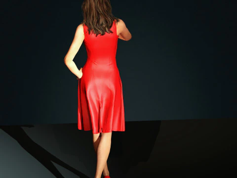Shakira Character 3D Model