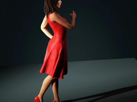 Shakira Character 3D Model