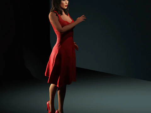 Shakira Character 3D Model