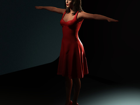 Shakira Character Modelo 3D