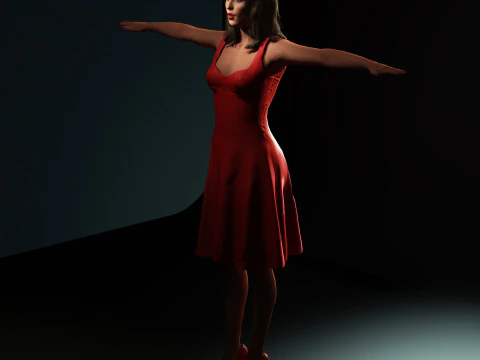 Shakira Character 3D Model