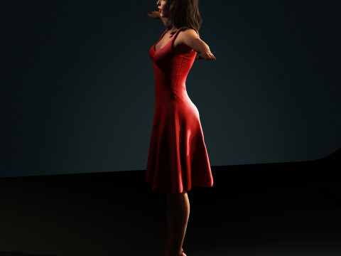 Shakira Character Modelo 3D
