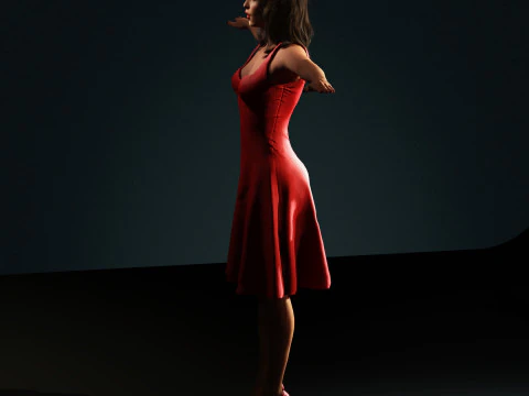 Shakira Character 3D Model