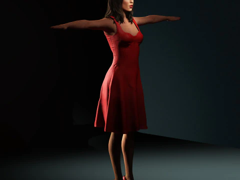 Shakira Character 3D Model