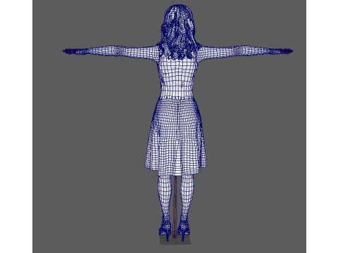Shakira Character 3D Model