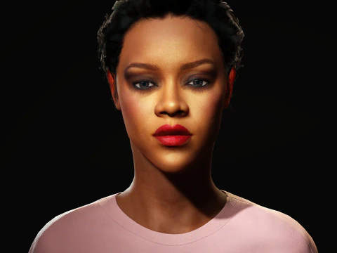 रिहाना चरित्र 3D मॉडल