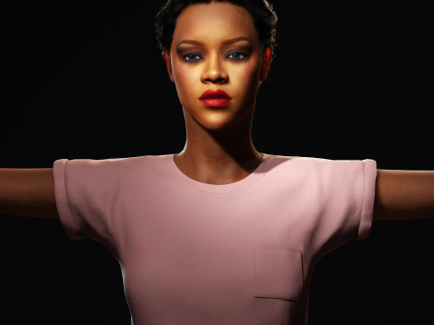 Rihanna Character 3Dモデル