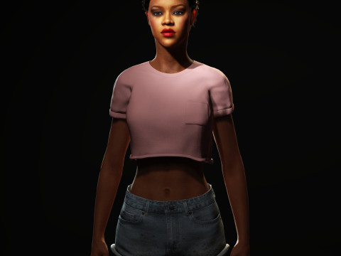 Rihanna Character 3Dモデル