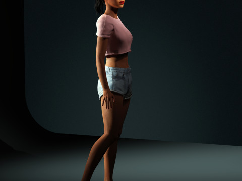 Rihanna Character 3Dモデル