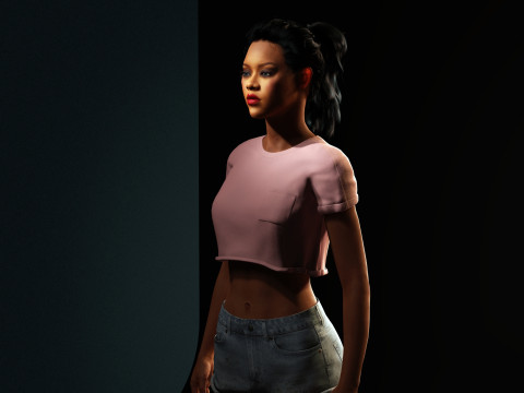 Rihanna Character 3Dモデル