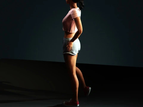 Rihanna Character 3D Model