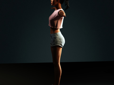 Rihanna Character 3Dモデル