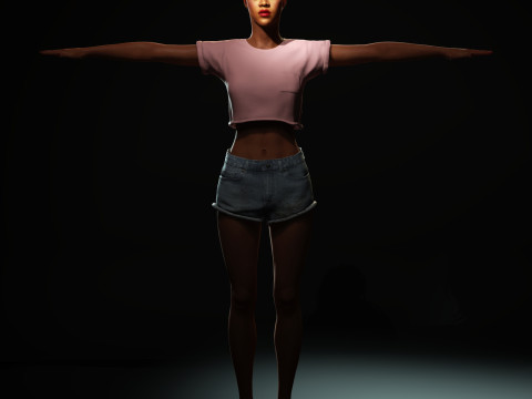 Rihanna Character 3Dモデル