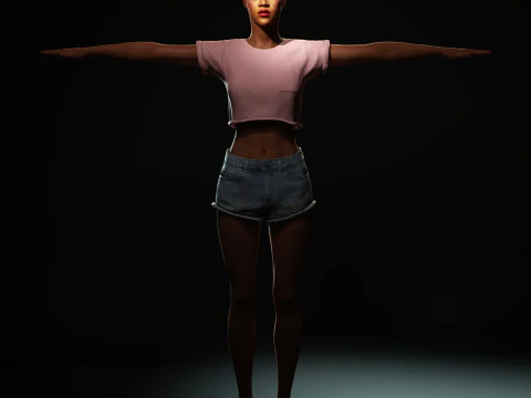 Rihanna Character 3D Model
