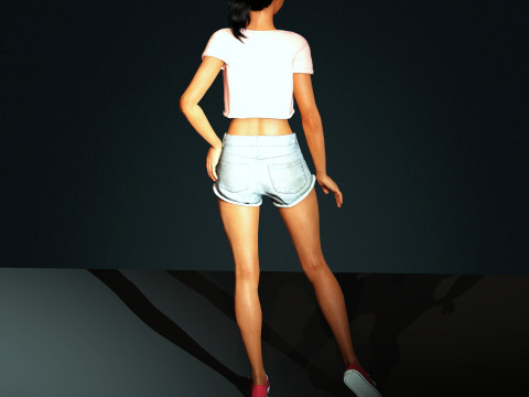 Rihanna Character 3Dモデル