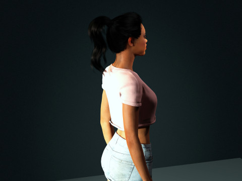 Rihanna Character 3Dモデル