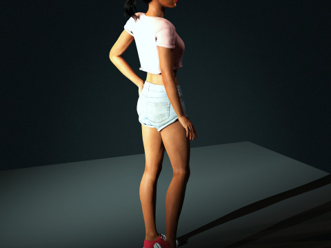 Rihanna Character 3Dモデル