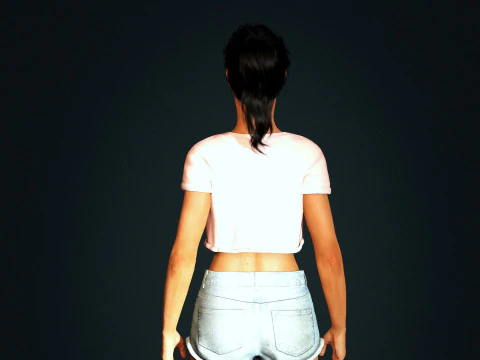 Rihanna Character 3D Model