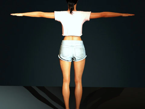 Rihanna Character 3D Model