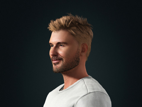 David Beckham Character 3Dモデル