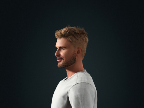 David Beckham Character 3Dモデル