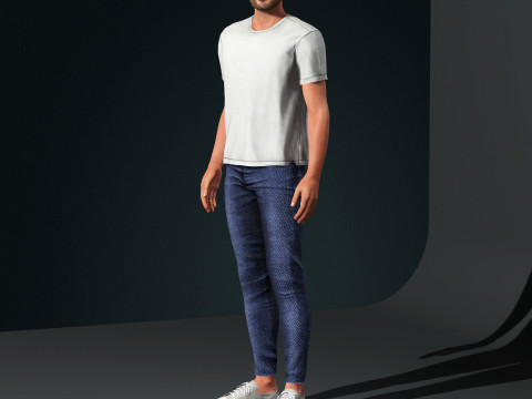 David Beckham Character 3Dモデル