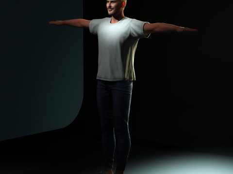 David Beckham Character 3Dモデル