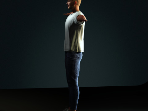 David Beckham Character 3Dモデル