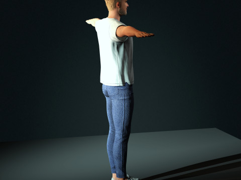 David Beckham Character 3Dモデル
