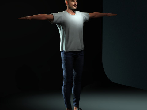 David Beckham Character 3Dモデル