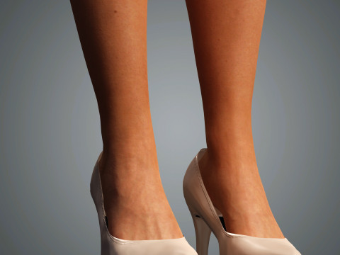 Chrissy Teigen Character Low-poly Modèle 3D