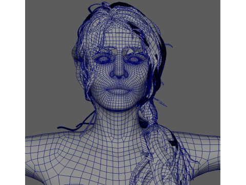 Natalia Vodianova Character Low-poly 3Dモデル