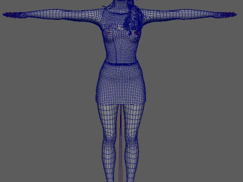 Natalia Vodianova Character Low-poly 3Dモデル