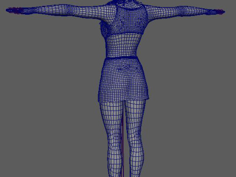 Natalia Vodianova Character Low-poly 3Dモデル