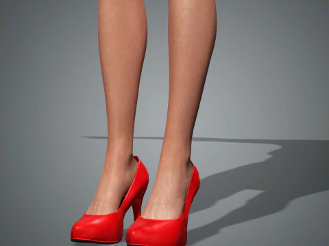 Angelina Jolie Character Low-poly 3D Model