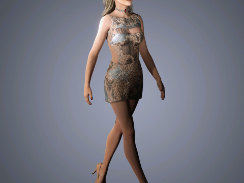 Nicole Kidman Character 3D Модель