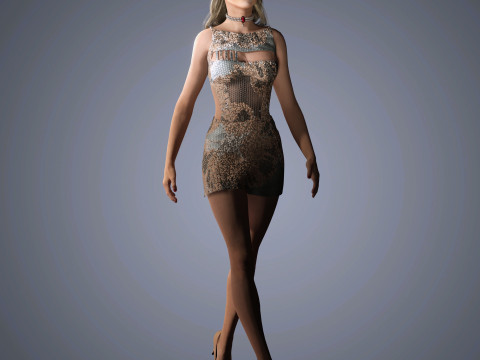 Nicole Kidman Character 3D Модель