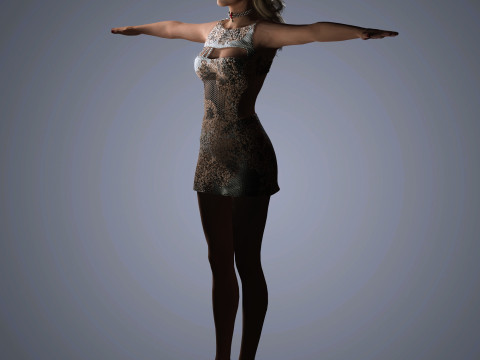 Nicole Kidman Character 3D Модель