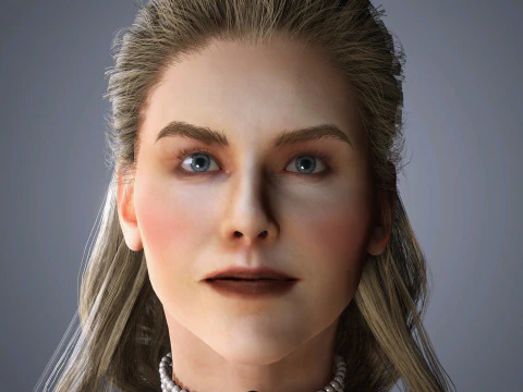 Personaje de Nicole Kidman Modelo 3D