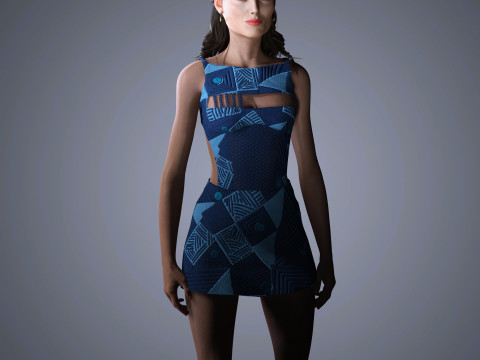 Keira Knightley Character Low-poly 3D 模型
